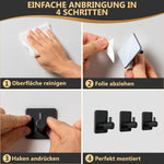 DANIHOME Handtuchhalter Weiß ohne Bohren