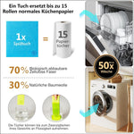 DANIHOME Schwammtücher Weiß 5er-Set