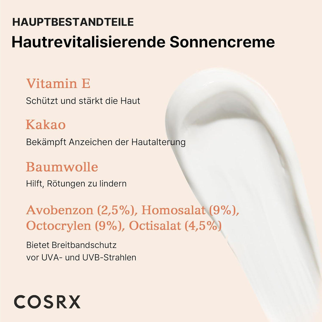 COSRX Vitamin E Vitalizing Sunscreen 50ml - Sonnenschutz - DaniChou-Store