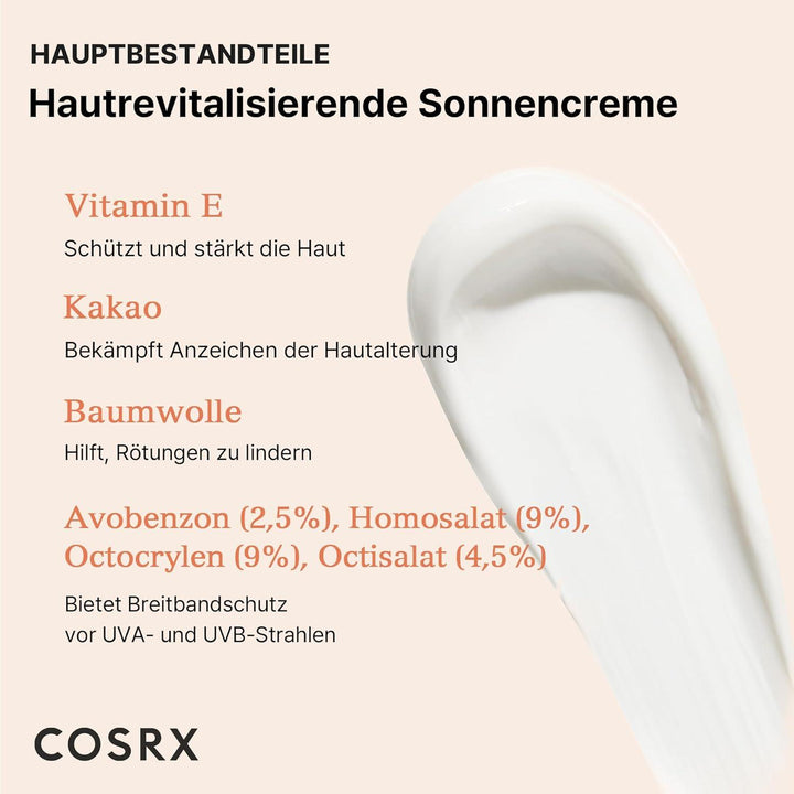COSRX Vitamin E Vitalizing Sunscreen 50ml - Sonnenschutz - DaniChou-Store