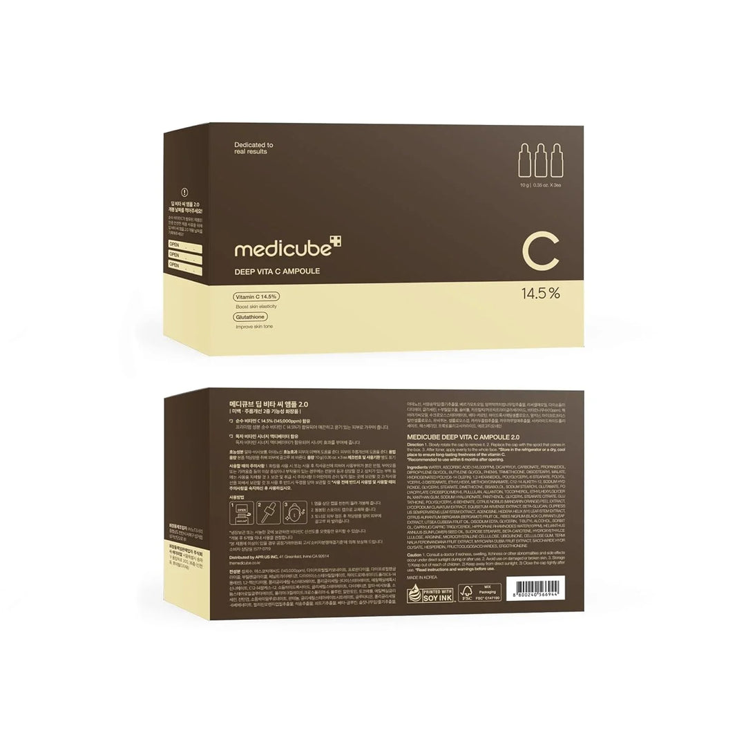 Medicube Deep Vita C Ampoule 2.0 Serum Set - 3x 10 g