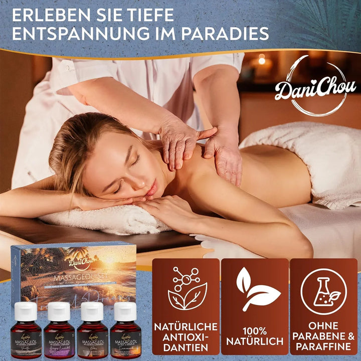 DaniChou Tropical Dreams massage oil set 4x 50 ml