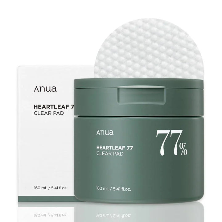 Anua Heartleaf 77% Toner Pads – Beruhigende Pflege &amp; sanfte Exfoliation für strahlende Haut - DaniChou-Store