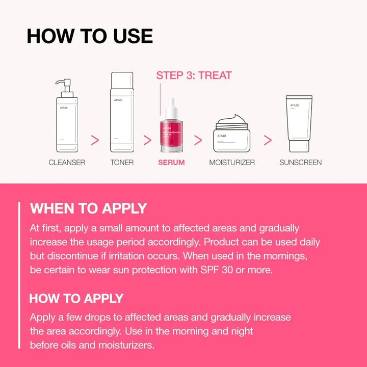 Anua Niacinamide 10% + TXA 4% Serum 30 ml - DaniChou-Store