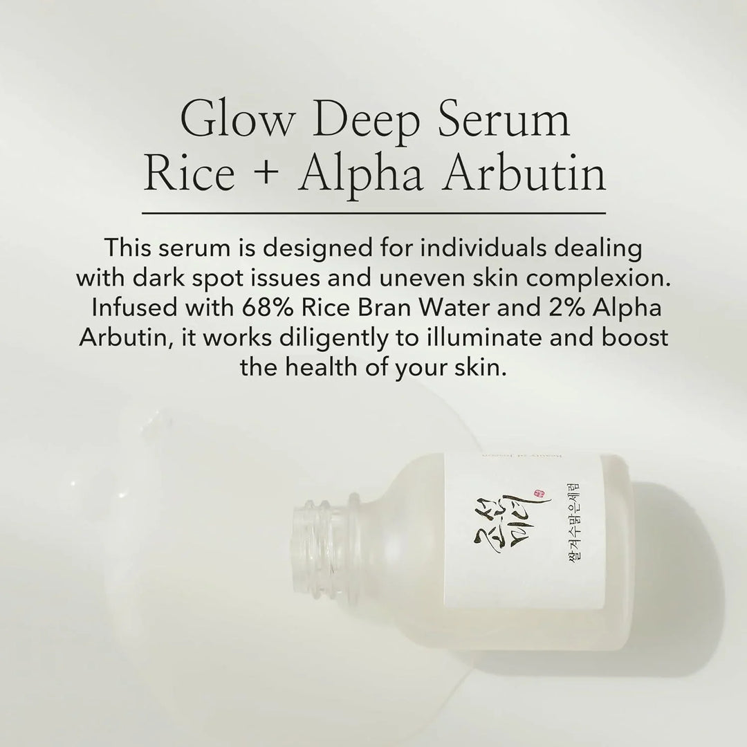 Beauty of Joseon Glow Deep Serum: Reis + Alpha-Arbutin, 30 ml – Hautaufhellend &amp; Feuchtigkeitsspendend - DaniChou-Store