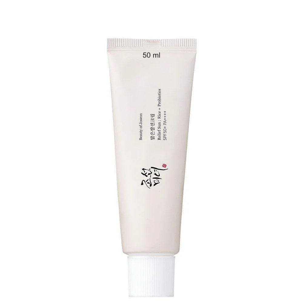 Beauty of Joseon Relief Sun Rice + Probiotics SPF 50+ – Feuchtigkeitsspendende Sonnencreme mit 30 % Reisextrakt, 50 ml - DaniChou-Store