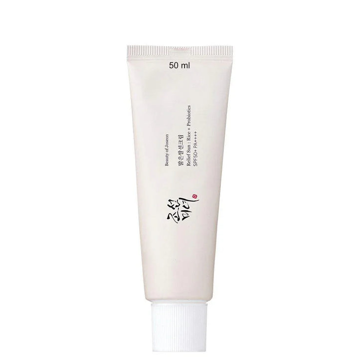 Beauty of Joseon Relief Sun Rice + Probiotics SPF 50+ – Feuchtigkeitsspendende Sonnencreme mit 30 % Reisextrakt, 50 ml - DaniChou-Store