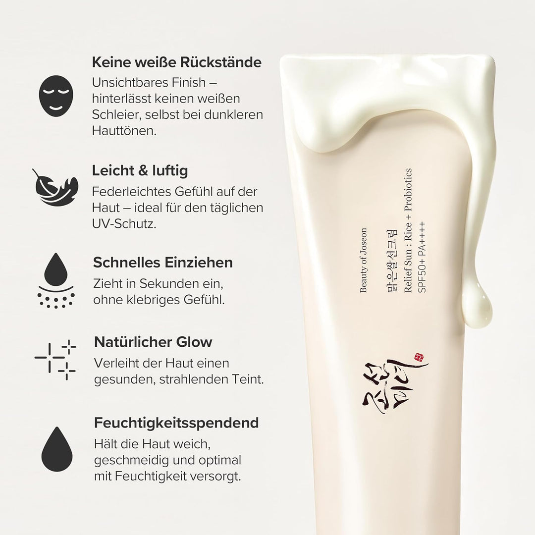 Beauty of Joseon Relief Sun Rice + Probiotics SPF 50+ (Pack of 2)