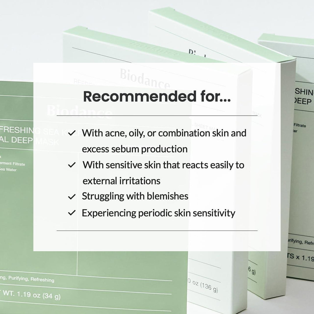 Biodance Refreshing Sea Kelp Real Deep Mask 34g x 4St. - DaniChou-Store