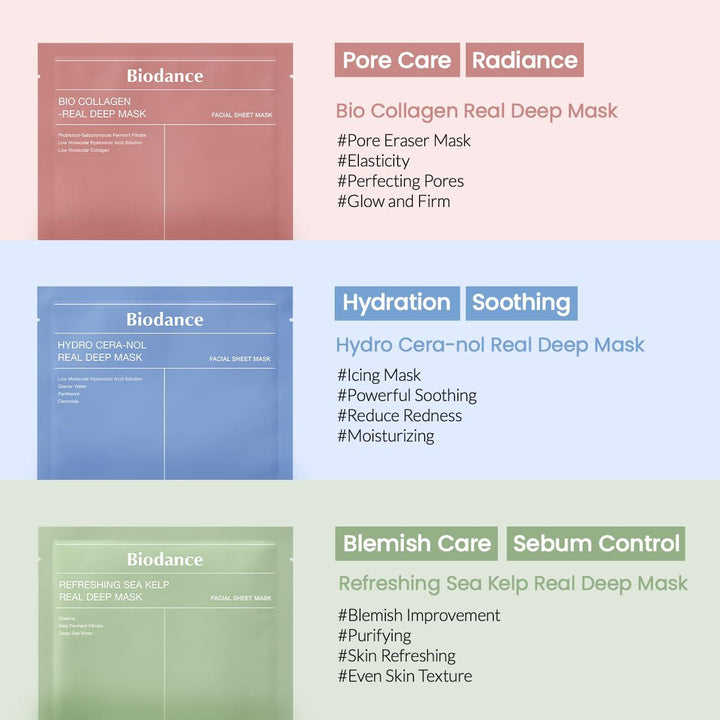 Biodance Refreshing Sea Kelp Real Deep Mask 34g x 4St. - DaniChou-Store