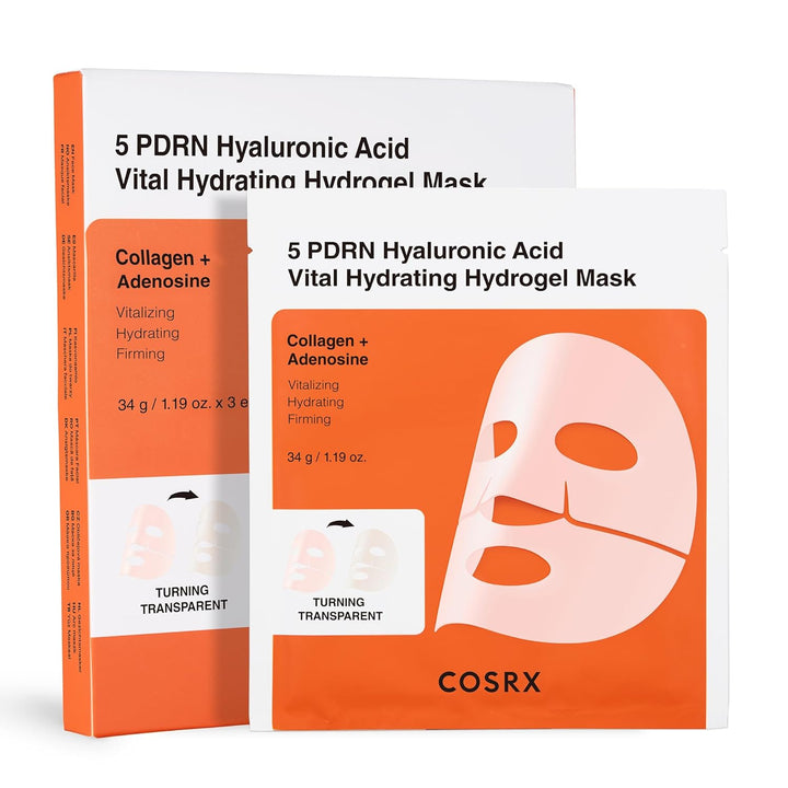 COSRX 5 PDRN Hyaluronic Acid Vital Hydrating Hydrogel Mask 3er Pack