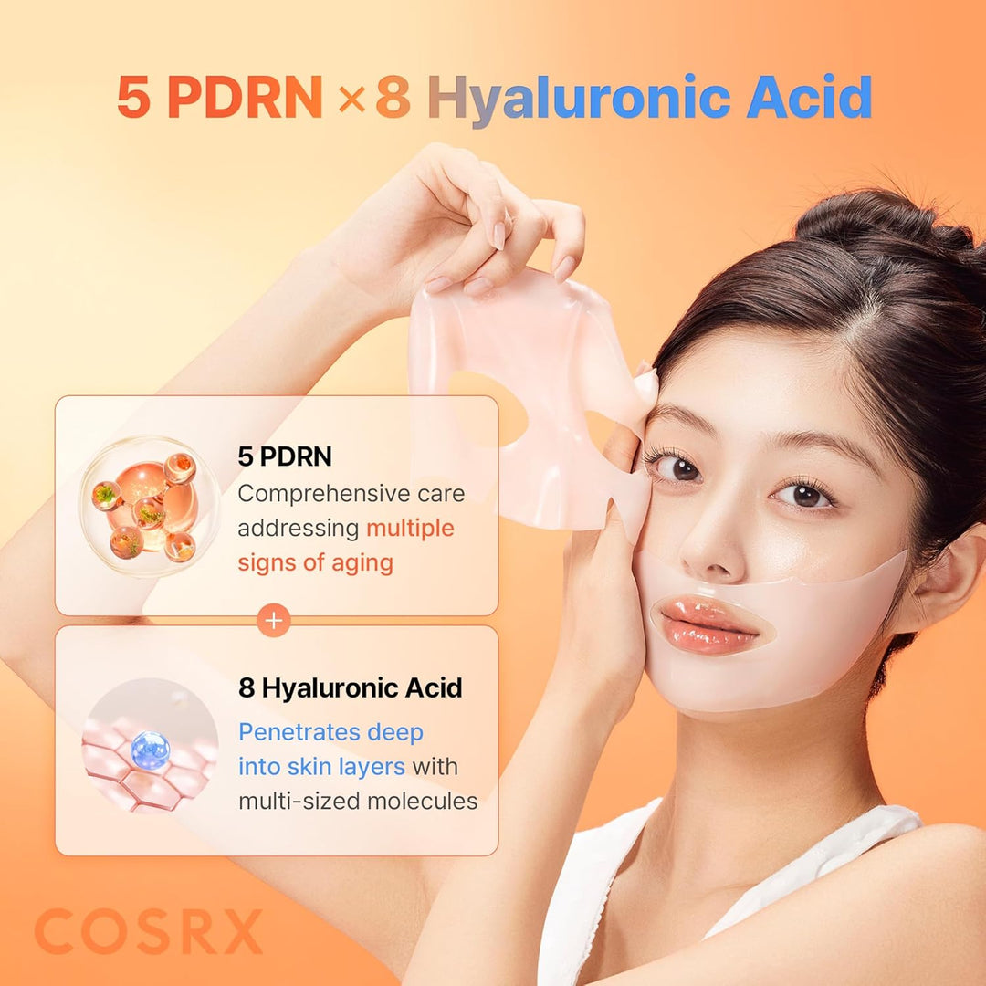 COSRX 5 PDRN Hyaluronic Acid Vital Hydrating Hydrogel Mask 3er Pack