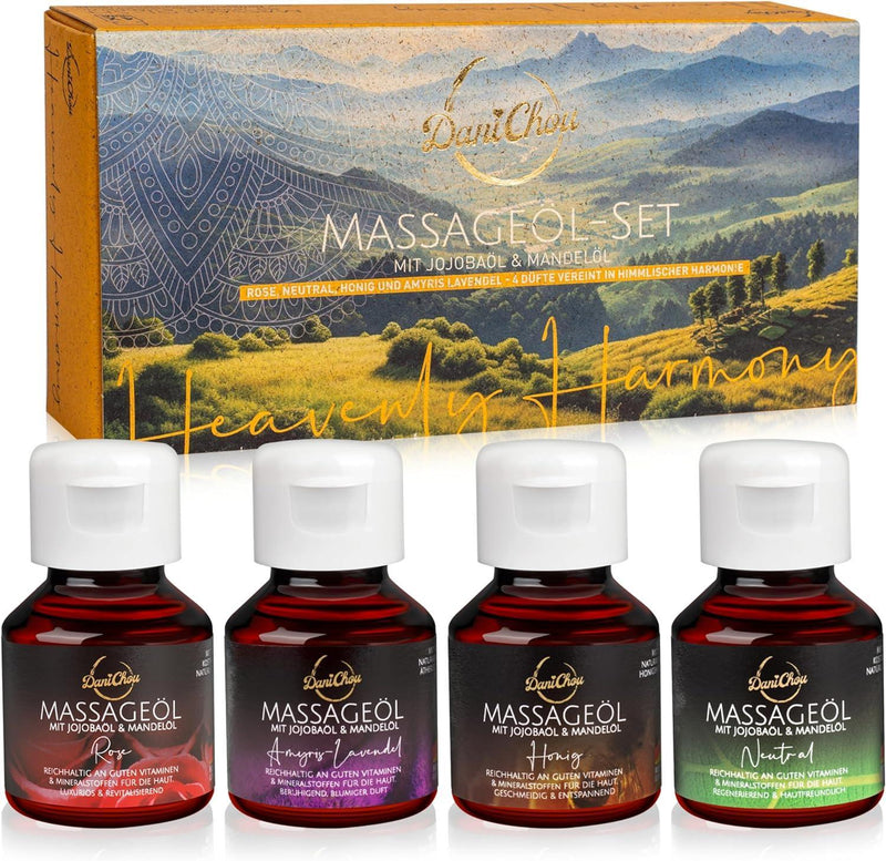 DaniChou Heavenly Harmony massage oil set 4x 50 ml