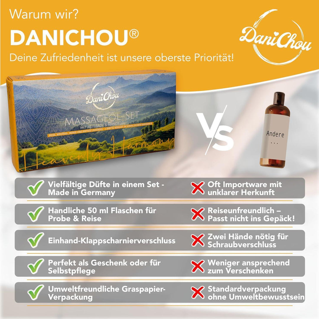 DaniChou Heavenly Harmony Massageöl Set - DaniChou-Store