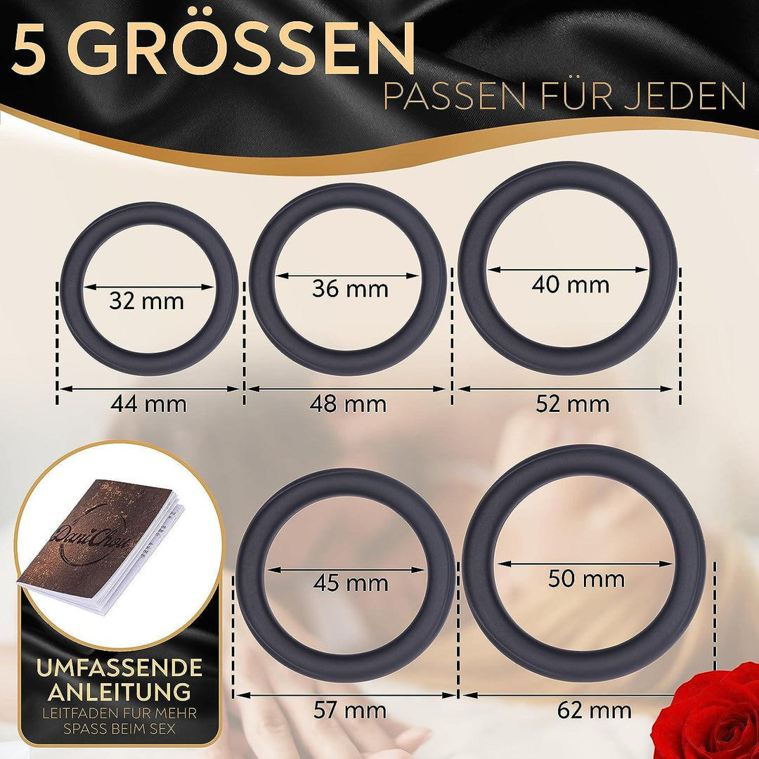 DaniChou PowerRings 5X Set - penis rings