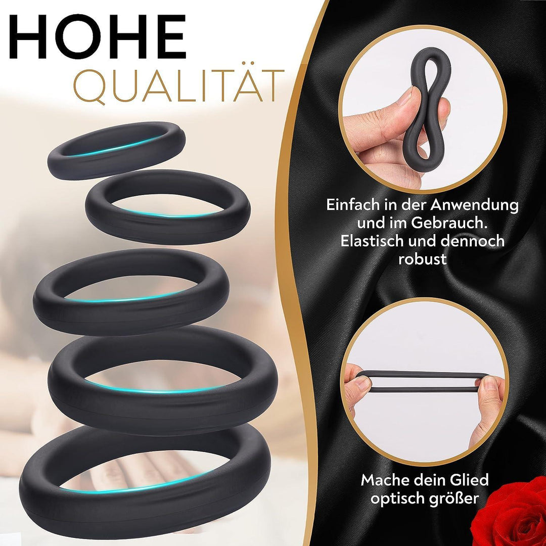 DaniChou PowerRings 5X Set - penis rings