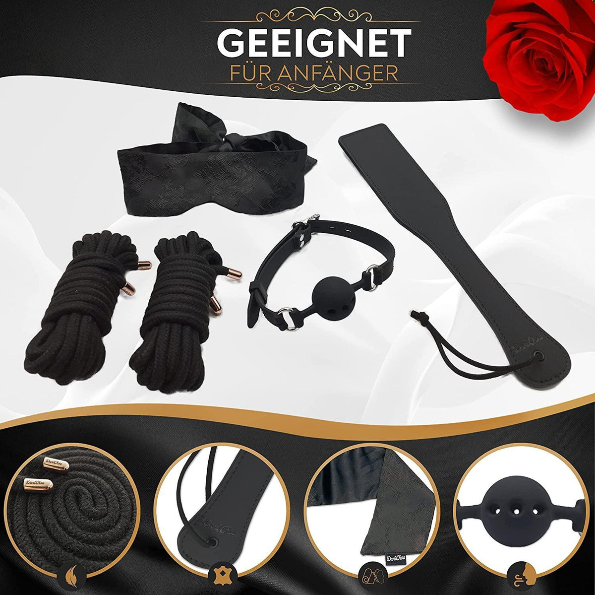 5 tlg. Premium BDSM / Bondageset - DaniChou-Store