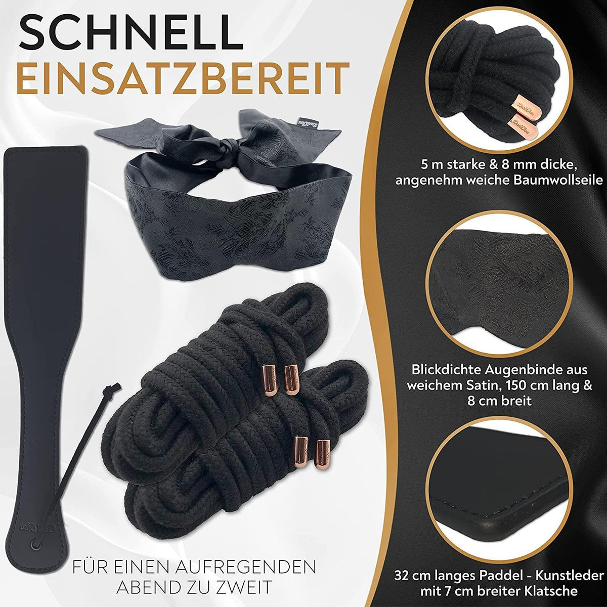 5 tlg. Premium BDSM / Bondageset - DaniChou-Store