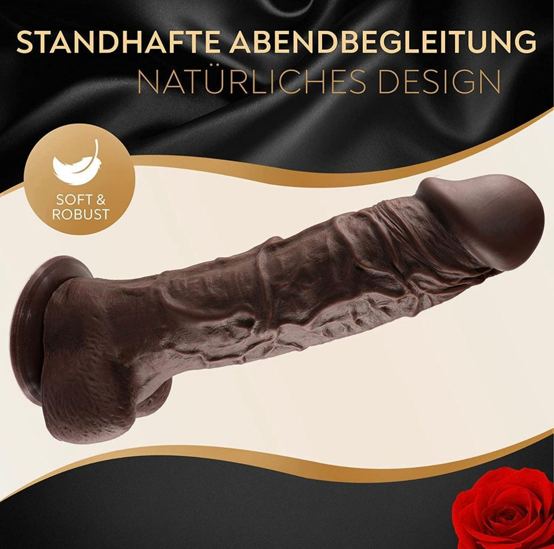 Silikon XXL BBC Dildo mit Saugnapf, Ø 6 cm, Länge 21 cm / 27 cm - DaniChou-Store