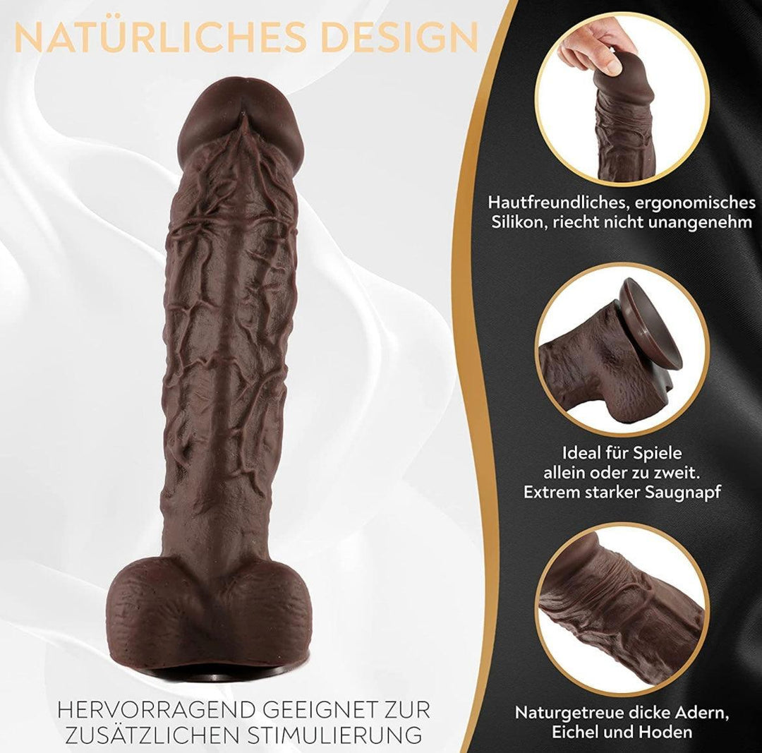 Silikon XXL BBC Dildo mit Saugnapf, Ø 6 cm, Länge 21 cm / 27 cm - DaniChou-Store