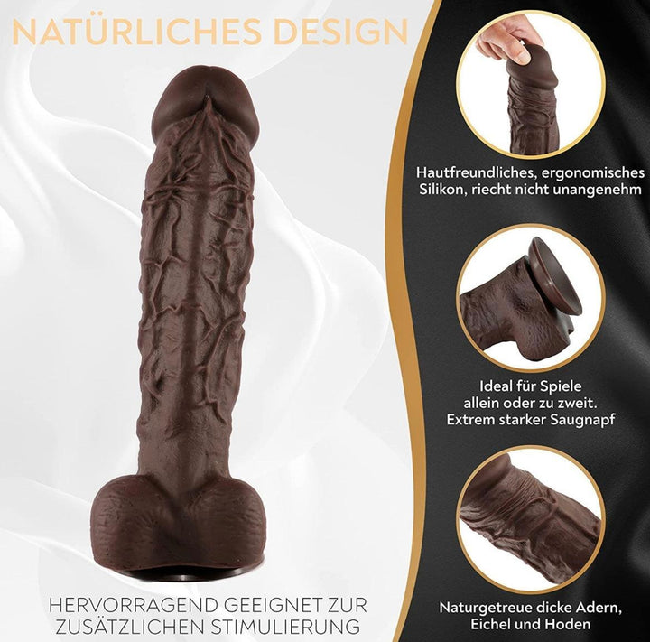 Silikon XXL BBC Dildo mit Saugnapf, Ø 6 cm, Länge 21 cm / 27 cm - DaniChou-Store