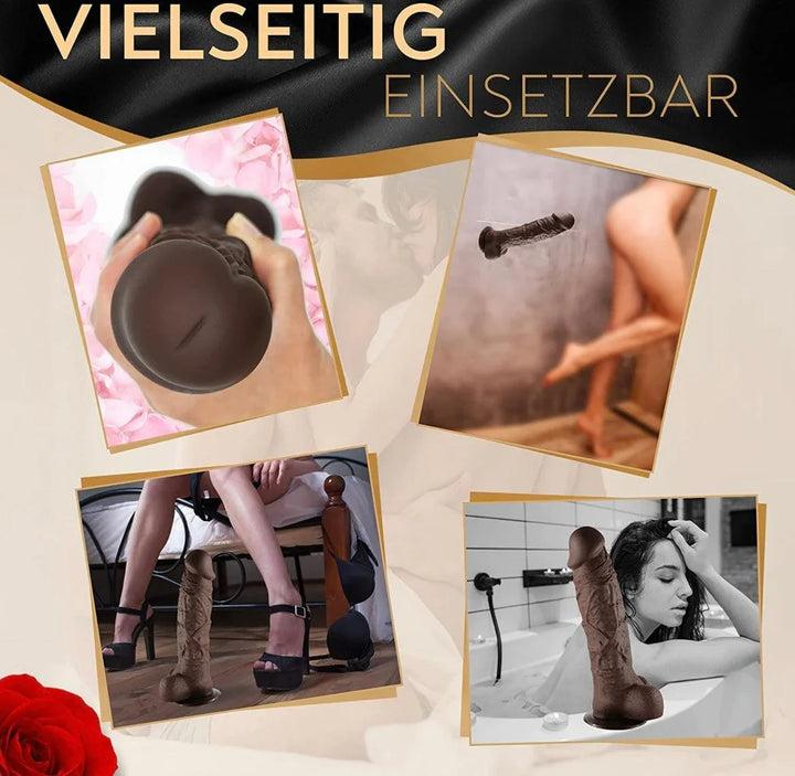 Silikon XXL BBC Dildo mit Saugnapf, Ø 6 cm, Länge 21 cm / 27 cm - DaniChou-Store