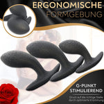 3 tlg. Analplug-Set aus Silikon - DaniChou-Store