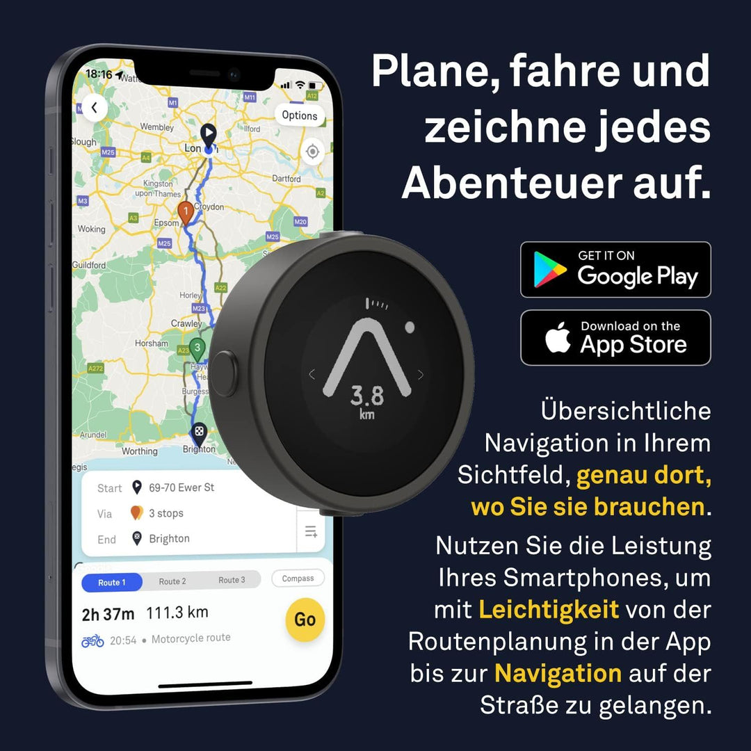 Beeline Moto Navigationssystem Silber