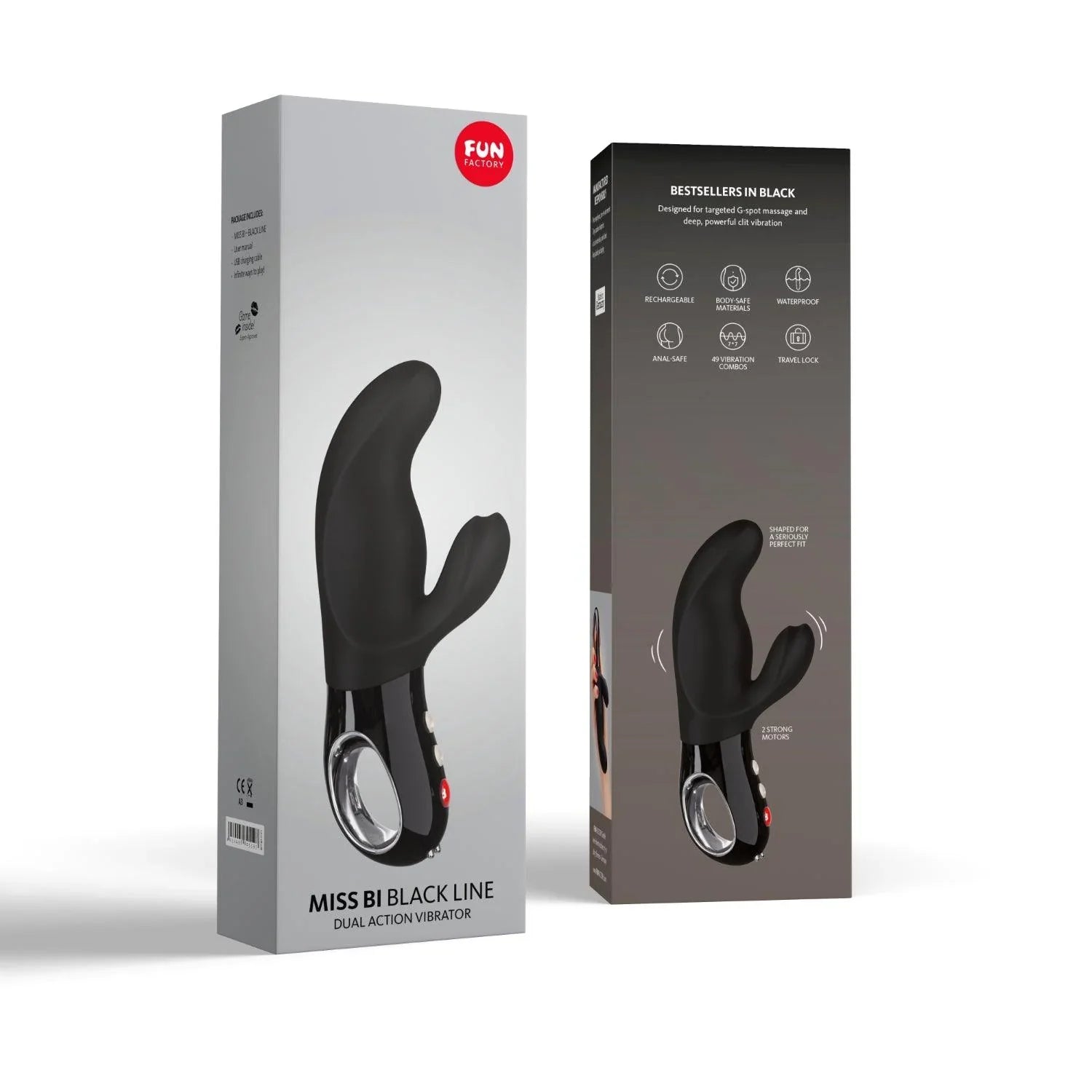 Fun Factory Miss Bi Rabbit Vibrator - Black