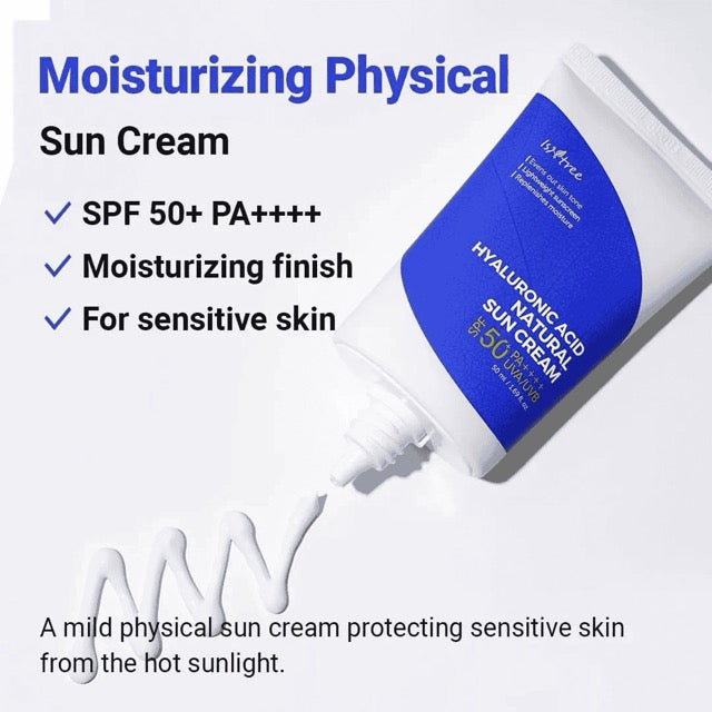 ISNTREE Hyaluronic Acid Natural Sun Cream SPF50 PA++++