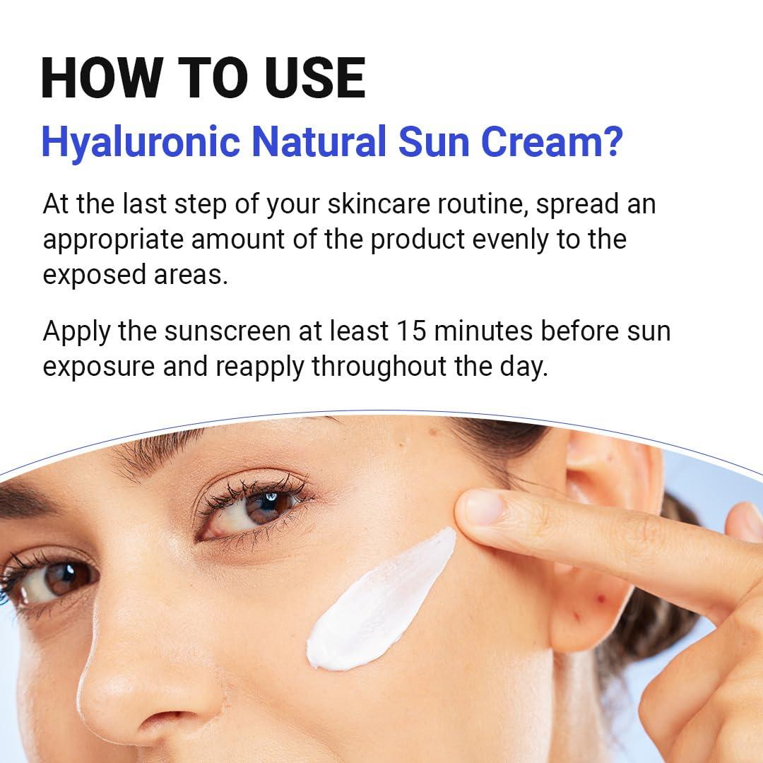 ISNTREE Hyaluronic Acid Natural Sun Cream SPF50 PA++++ - DaniChou-Store