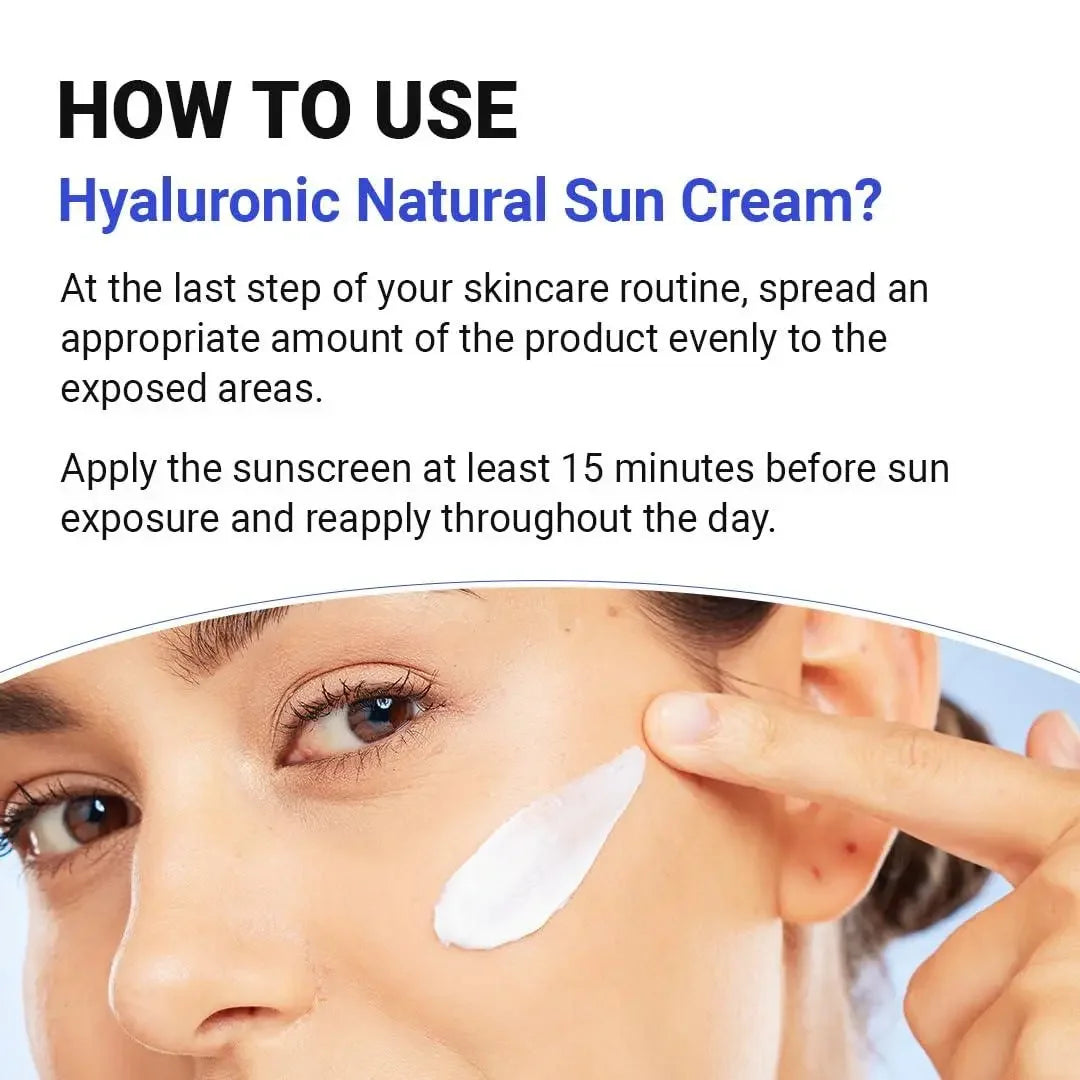 ISNTREE Hyaluronic Acid Natural Sun Cream SPF50 PA++++ - DaniChou-Store