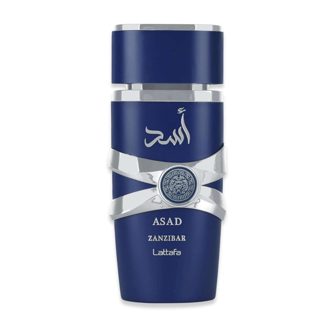 Lattafa Asad Zanzibar Eau de Parfum 100 ml – Exotisch-würziger Herrenduft mit Vanille, Kokos & Weihrauch – Intensives Parfum für Männer mit Stil