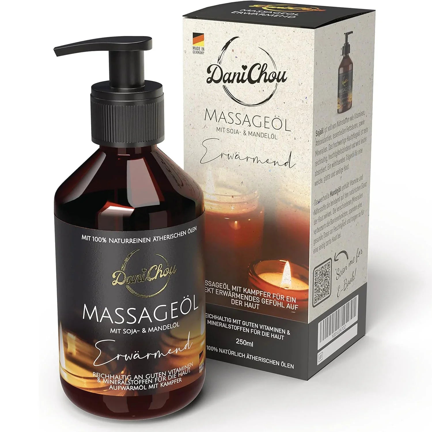 DaniChou Massageöl Wärmend 250 ml
