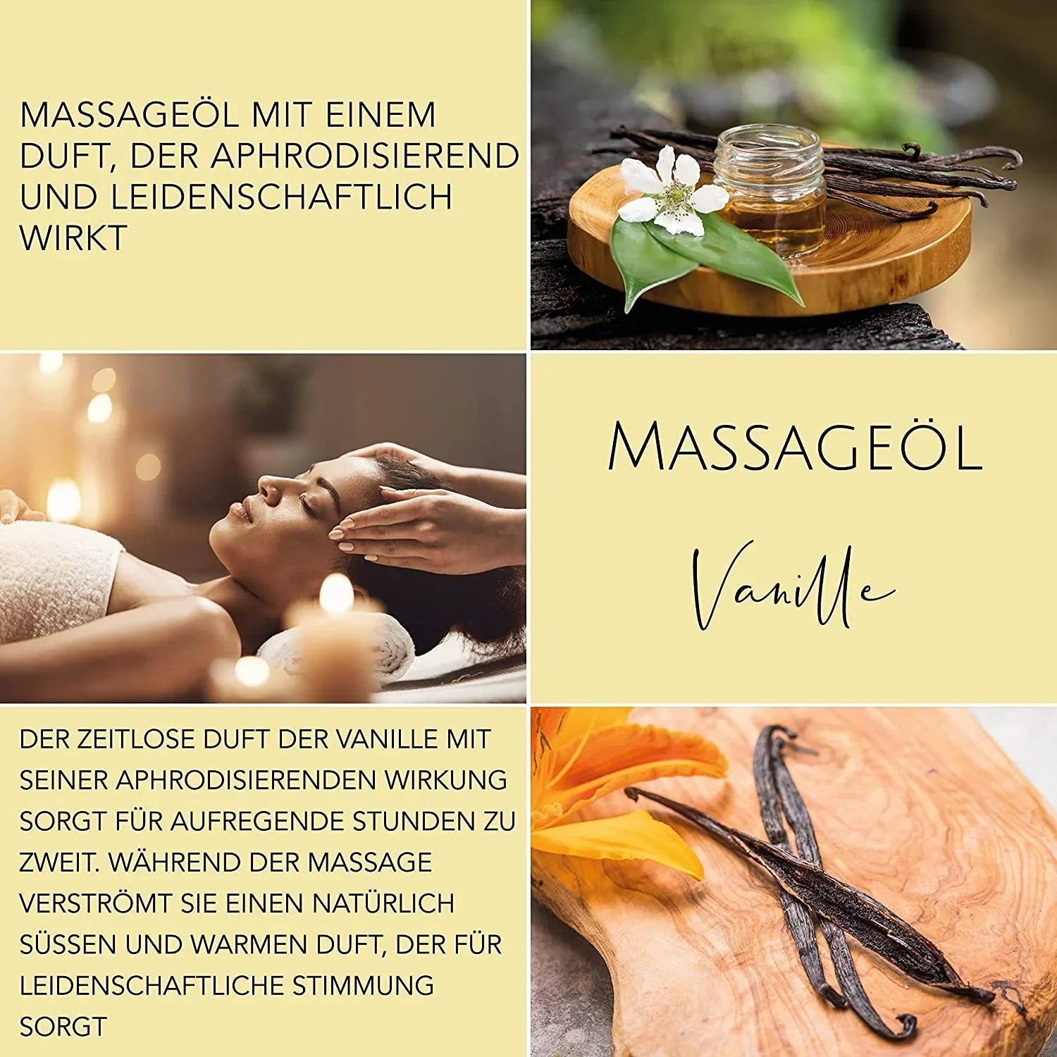 DaniChou Massageöl Vanille 250 ml