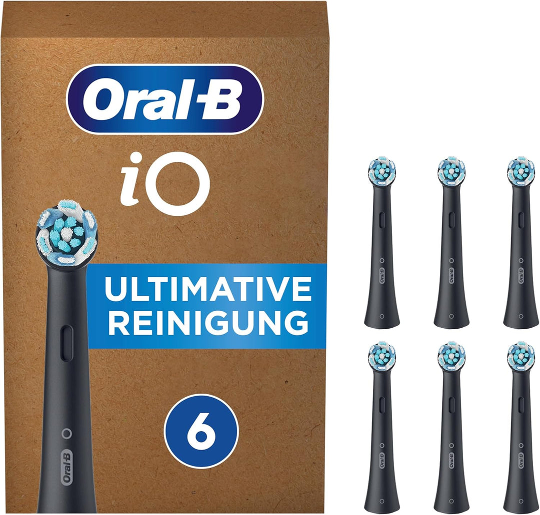 Oral-B iO Black Ultimative Reinigung Aufsteckbürsten, 6 Stück