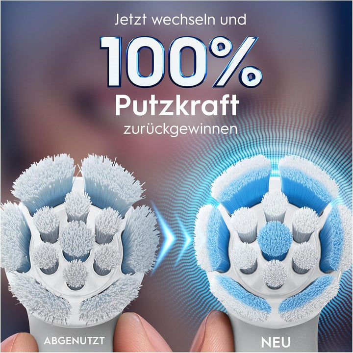Oral-B iO Sanfte Reinigung ORIGINAL Aufsteckbürsten, 8 Stück, Weiß