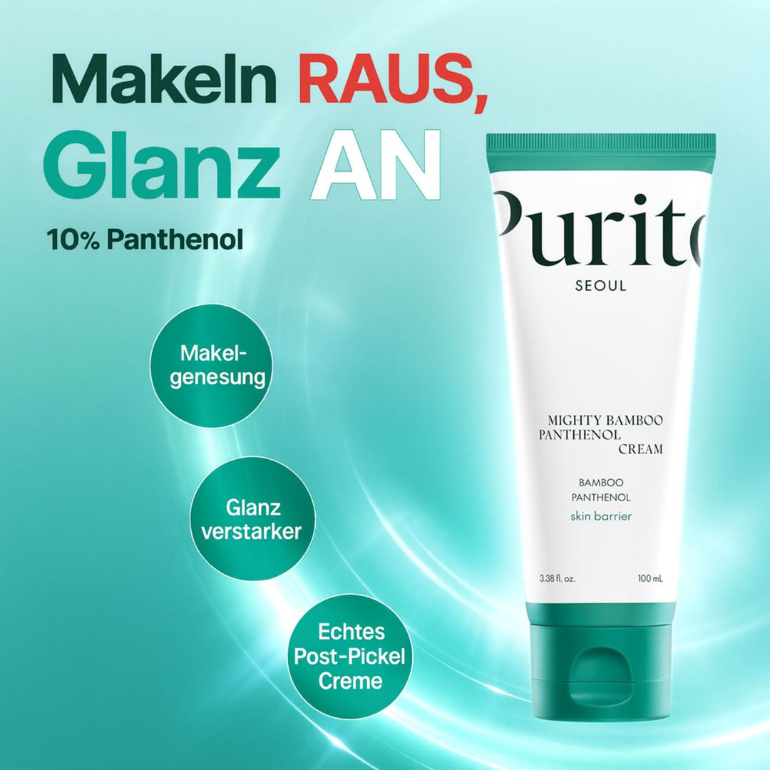 Purito Seoul Glow Duo – Centella Serum 60 ml & Mighty Bamboo Panthenol Cream 100 ml