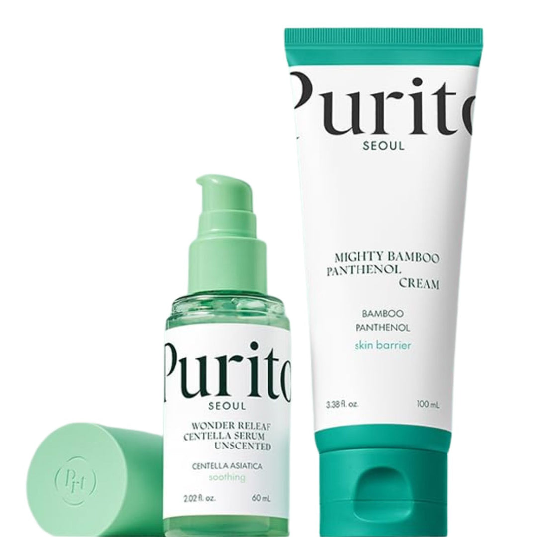 Purito Seoul Glow Duo – Centella Serum 60 ml & Mighty Bamboo Panthenol Cream 100 ml