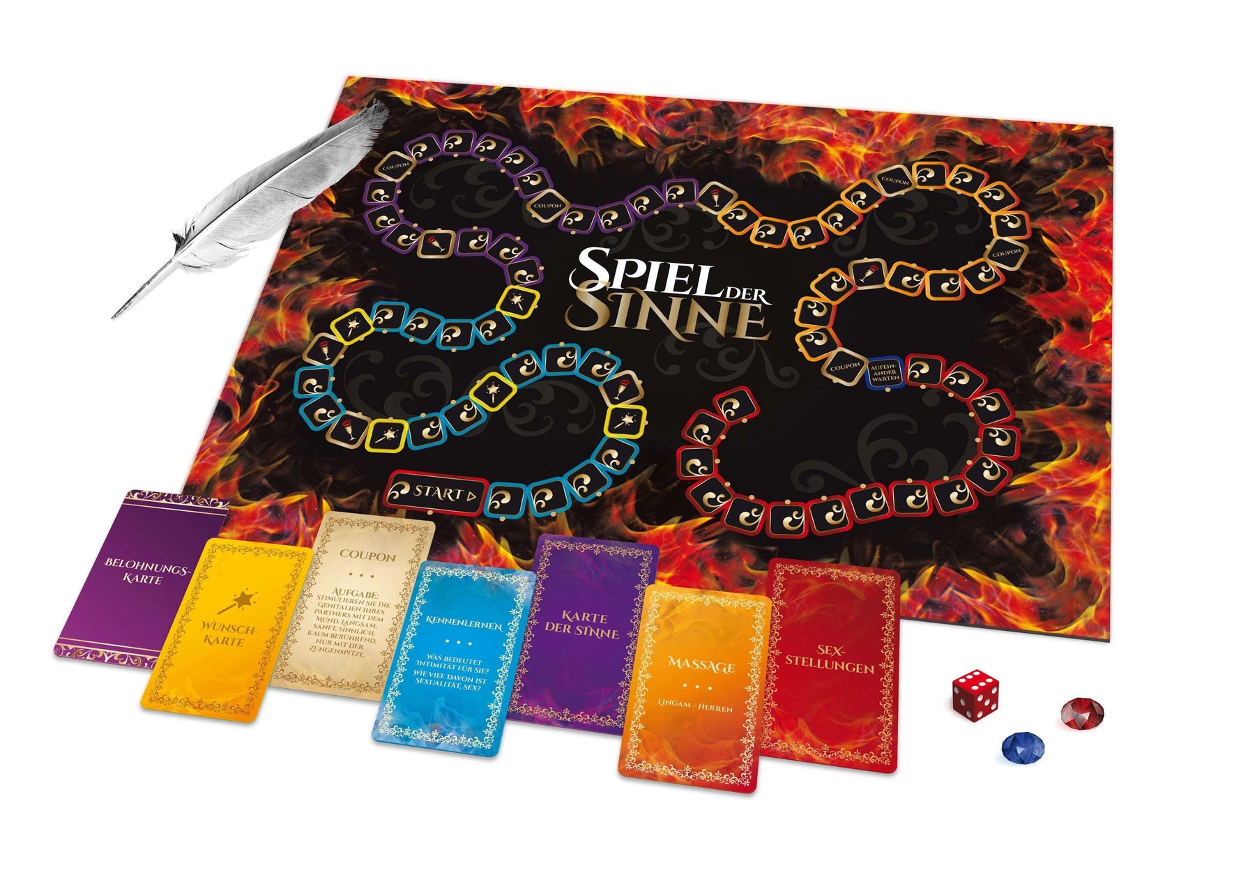 Spiel der Sinne - Erotisches Brettspiel für Paare - DaniChou-Store