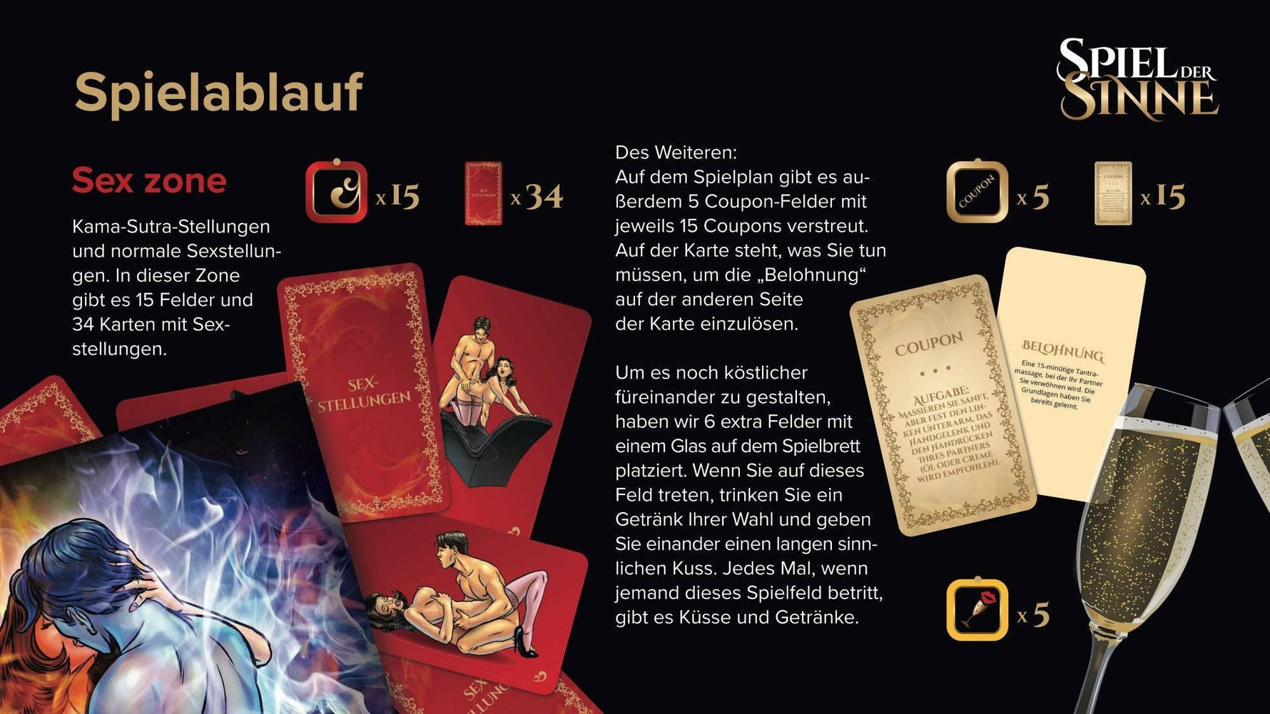 Spiel der Sinne - Erotisches Brettspiel für Paare - DaniChou-Store