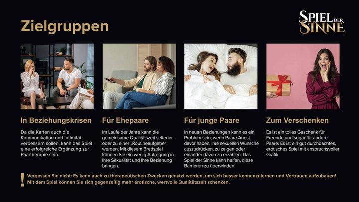 Spiel der Sinne - Erotisches Brettspiel für Paare